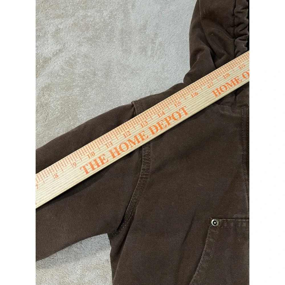 Berne Duck Hooded Work Jacket Toddler 3T Brown Insulated Coat GOOD